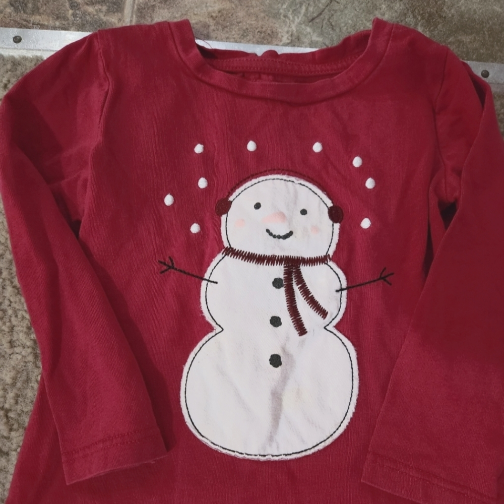 Toddler snowman shirt